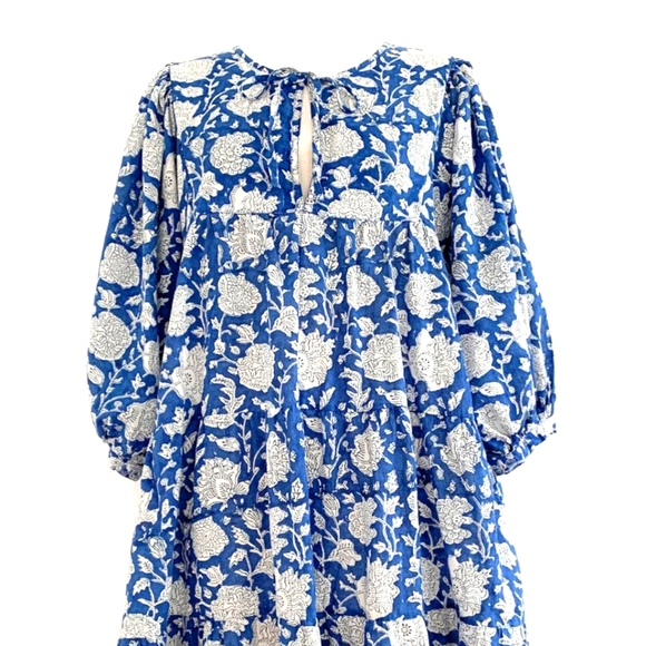 Chowchilla Vintage Dresses & Skirts - Chowchilla Vintage Arkie mini dress - Cobalt Vine